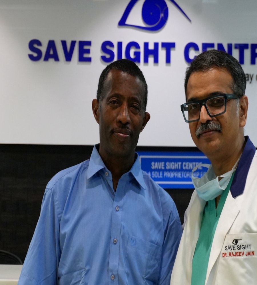 Terefe from South Africa at Save Sight Centre