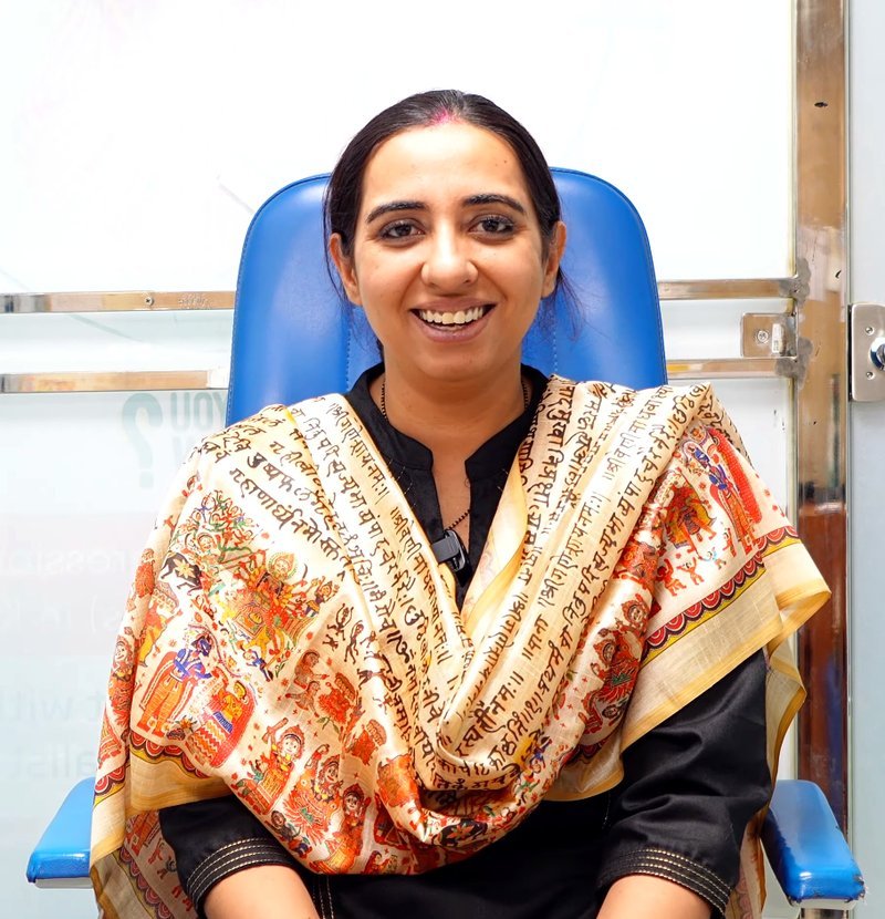 Nidhi from London, UK at Save Sight Centre