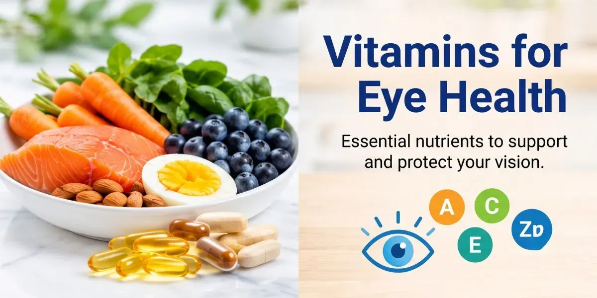 Colourful fruits and vegetables rich in vitamins for eye health
