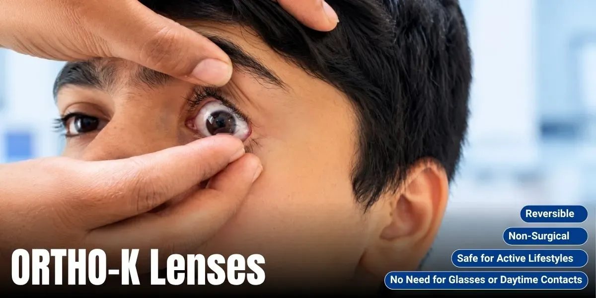 Ortho-K night lenses for 6/6 vision in Delhi